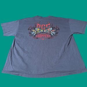 Vintage Orange County Choppers T-Shirt Adult XL Motorcycle Gray Short Sleeve Y2K